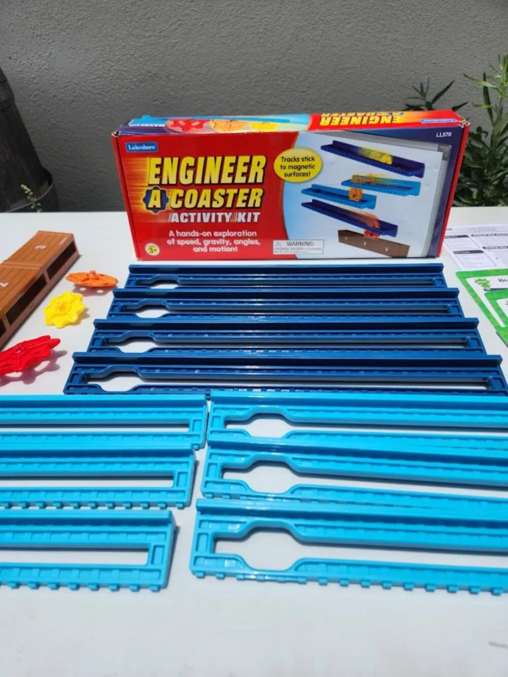 Lakeshore Engineer-A-Coaster Activity Kit LL570 Roller Coaster STEM Toy Magnetic